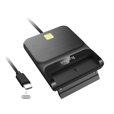 Recbot CAC Reader USB C CAC Reader Military USB C Smart Card Reader Common Access CAC Card Reader Military Compatible with Windows Mac OS and Linux