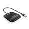 Trust First Smart Card Reader DNI Compliant with FIPS 201 FIPS TAA and ISO 7816 Class A B C 100 cm Cable USB Plug Play Black