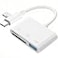 SUNTRSI SD Card Reader for iPhone iPad Micro SD Card Reader Memory Card Reader with USB Adapter Plug and Play Trail Game Camera Card Viewer Supports SD and TF Card No App Required