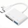 SUNTRSI SD Card Reader for iPhone iPad Micro SD Card Reader Memory Card Reader with USB Adapter Plug and Play Trail Game Camera Card Viewer Supports SD and TF Card No App Required