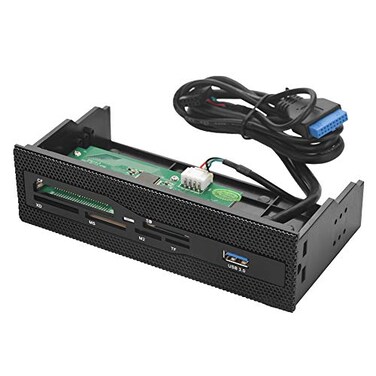 Zopsc Internal USB 20 Card Reader Computer Front Panel for 525 Inch Drive Bay Supports M2 MS XD CF TF Card