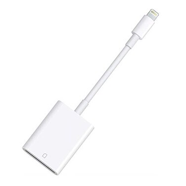 FUHAYA Apple MFi Lightning to SD Card Camera Reader for iPhone iPad sd Card Reader Memory Card Reader Trail Camera Viewer SD Card Adapter for iPhone 131211XSXRX8iPad Plug and Play