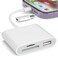 SZHAIYIJIN SD Card Reader for iPhone Memory Card Reader with USB Camera Adapter Plug and Play Trail Game Camera Viewer Supports SD and TF Card MicroSD Card Adapter for iPad No App Required