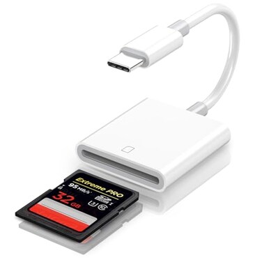 Criello USB C SD Card Reader Digital Camera Adapter for iPhone 151617 Pro Max Type C Camera Adapter Trail Viewer for iPhone 151617 PlusProMax iPad MacBookAir iMacSamsung Galaxy Android