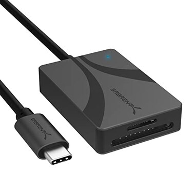 SABRENT USB TypeC Card Reader DualSlot UHSII SDXC and microSDXC SD 40 CRCSDM