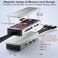 JOOPSHEE 8in1 Multi SD Card Reader Adapter Aluminum with Card Storage Carrying Box SDTFCFMSXDCfastMemory Stick Pro Duo USB30 CA Port for PhonePadPCLaptopNo Application Required Plug and Play