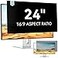 Mamol 24 Inch Computer Privacy Screen Filter for 169 Aspect Ratio Widescreen Monitor Removable Computer Screen Privacy Shield and Anti Glare Blue Light Filter AntiScratch Screen Protective Film