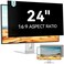 Mamol 24 Inch Computer Privacy Screen Filter for 169 Aspect Ratio Widescreen Monitor Removable Computer Screen Privacy Shield and Anti Glare Blue Light Filter AntiScratch Screen Protective Film