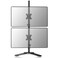 Suptek Dual LED LCD Monitor Stand up FreeStanding Desk Mount for 2 Two Screens up to 32 inch Extra Tall 315 inch Pole Heavy Duty Fully Adjustable Stand Vertical Array ML6802