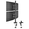 Suptek Dual LED LCD Monitor Stand up Desk Mount for 2 Two Screens up to 32 inch Extra Tall 315 Pole Heavy Duty Fully Adjustable Stand Vertical Array MD6802