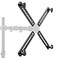 suptek Universal VESA Mount Bracket Adapter Monitor Arm Mounting Kit for Screen 17 to 27 inch