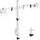 ErGear Fully Adjustable Dual Monitor Mount for 2 Screens up to 32 Inches Holds up to 176 lbs Each Arm Desk Stand White