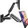 HUANUO Gaming Dual Monitor Wall Mount for 1732 Inch Computer Screen Mount 44176lbs Per Arm VESA 75x75100x100 Height Adjustable Stand for Dual Monitors Home Office Desk Setup