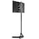 Pholiten Single Tall Monitor Mount Extra Long Computer Stand with 47 inch Pole Floor Computer Stand FreeStanding Monitor Desk Mount Support 13 to 27 inch Screen22lbs