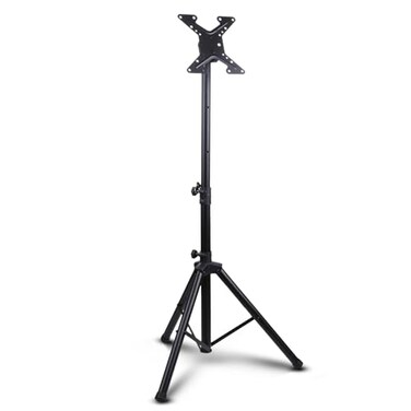 Pyle Premium LCD Flat Panel TV Tripod Stand Portable Foldable TV Mount for LCDLED Flat Screen TVs up to 32 Adjustable Height 888 lbs Capacity VESA 100x200200x200 PTVSTNDPT3215