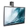 Mount-It! MountIt Black Office Cubicle Monitor Mount Bracket VESA Hanger Attachment Adjustable Clamp for 17 to 32 inch Screen Hook Supports up to 176 lbs