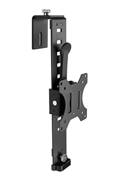 Mount-It! MountIt Black Office Cubicle Monitor Mount Bracket VESA Hanger Attachment Adjustable Clamp for 17 to 32 inch Screen Hook Supports up to 176 lbs