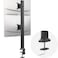 HEMUDU Dual Monitor Articulating Desk Mount Arm Stand Vertical Stack Screen Supports Two 13 to 34 Inch Computer Monitors with C Clamp