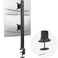 HEMUDU Dual Monitor Articulating Desk Mount Arm Stand Vertical Stack Screen Supports Two 13 to 34 Inch Computer Monitors with C Clamp