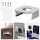 GEEKRIA Desktop Computer Under Desk Mount Compatible with Apple 2024 Mac mini M4M4 Pro 3D Printed Resin Mount Wall Mount VESA Bracket Silver