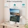 MOUNT PRO Vertical Dual Monitor Mount Stacked Monitor Stand for 2 Computer Screens up to 32 inches Full Motion Adjustable Tall Display Desk Mount Each Arm Holds up to 176lbs VESA Mount