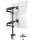 MOUNT PRO Vertical Dual Monitor Mount Stacked Monitor Stand for 2 Computer Screens up to 32 inches Full Motion Adjustable Tall Display Desk Mount Each Arm Holds up to 176lbs VESA Mount
