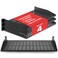 Pyle 19Inch 1U Server Rack Shelf 4 Pcs Vented Metal Shelves for Optimal Airflow Wall or Rack MountableSupports up to 110 lbs 17 x 10 Shelf Tray for Cabinets Computers Network Equipment