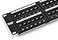 TRENDnet 48Port Cat6 Unshielded Patch Panel Wallmount or Rackmount Compatible with Cat3455e6 Cabling for Ethernet Fast Ethernet Gigabit Applications Black TCP48C6