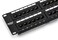 TRENDnet 48Port Cat6 Unshielded Patch Panel Wallmount or Rackmount Compatible with Cat3455e6 Cabling for Ethernet Fast Ethernet Gigabit Applications Black TCP48C6