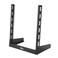 Tecmojo 2 Post 12U Desktop Server Rack Small Open Frame Rack for 19in AVDataAudioStudio Equipment Free Standing HomeOffice RackTapped Hole