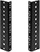 TECHTOO 4U Vertical Rack Rail Pair DIY Kit with Hardware for Network EquipmentServerUPS Mounting Rail Kit 4U