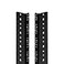 NavePoint 16U Vertical Rack Rail Pair DIY Kit with Hardware Black