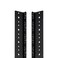 NavePoint 16U Vertical Rack Rail Pair DIY Kit with Hardware Black