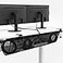VIVO No Drill Clampon 44 inch Mesh Net Under Desk Cable Management Wire Organizer Adjustable Home Office Standing Desk Cord Storage Sleeve Black DESKAC44MH