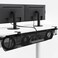 VIVO No Drill Clampon 44 inch Mesh Net Under Desk Cable Management Wire Organizer Adjustable Home Office Standing Desk Cord Storage Sleeve Black DESKAC44MH