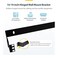 StarTech.com StarTechcom 1U Hinged Wall Mount Patch Panel Bracket 6 inch Deep 19 Patch Panel Swing Rack for Shallow Network Equipment 17lbs