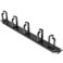 StarTech.com StarTechcom 19 Server Rack Cable Management Panel w DRing Hooks 1U Horizontal or Vertical Wire and Cord Manager Metal TAA CABLMANAGER2