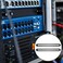 Dunzy 4 Pcs 1U Audio Rack Panel XLR Patch Panel Punched Metal HDMI Mount Connectors Recording Studio Rack Accessories for 19 Inch Enclosure Server Computer Equipment Studio16D Series