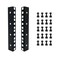 FMUSER 4U Rack Rails with M6 Rack Mount Screws and Cage Nuts Set for DIY Server and Network Switch Racks