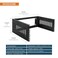 Tecmojo 4U Wall Mount Rack4U Rack 14 inch Depth19 Network Rack for Shallow Server and IT Equipment Network SwitchesPatch Panel Bracket110lbs50kg Weight CapacityBlack
