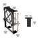 Freejia Adjustable Under Desk PC Mount Mount Bracket HolderCompatible withUPSCPUSmall Form Factor Desktop TowerHeight 428 in