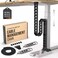 Ultimate Setup Under Desk Cable Management Vertebrae Perfect for Sit Stand Desk Wire Management Adjustable Length Flexible Cable Spine Black 133 cm