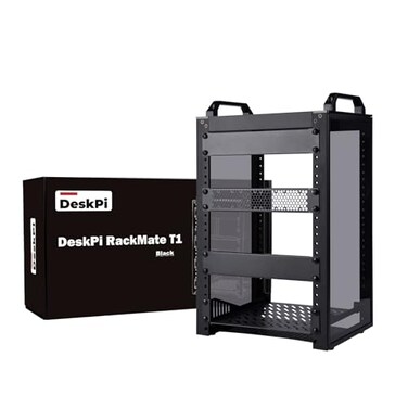 GeeekPi 8U Network Rack 10 inch Mini Server Rack for Network Servers Audio and Video Equipment DeskPi RackMate T1 787 inch Depth