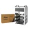 Tecmojo 9U Network Rack 10 inch Mini Server Rack with 2 Side Translucent Panels 2 Top Handles 787 inch Deep for 10 inch IT Equipment AV Devices White