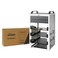 Tecmojo 9U Network Rack 10 inch Mini Server Rack with 2 Side Translucent Panels 2 Top Handles 787 inch Deep for 10 inch IT Equipment AV Devices White