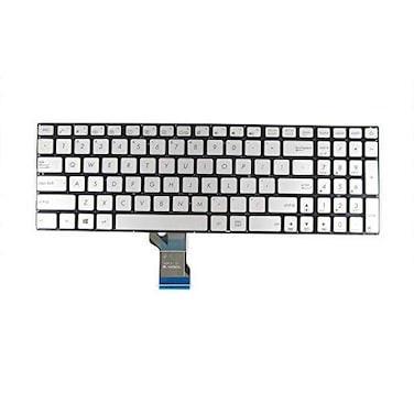 Abakoo New Keyboard Compatible with Asus UX501 UX501J UX501JW UX501V UX501VW 0KNB0662DUS00 with Backlit US Silver
