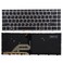 SUNMALL Replacement Backlit Keyboard Compatible with HP ProBook 430 G5 440 G5 445 G5 640 G4 645 G4 640 G5 with Silver Frame Backlight No Pointer L09546001 L00735001