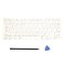 Ojguct Replacement US Keyboard Full Set of Keycap Keys No Hinge and Tool Applicable for ipad ProAir 1112913 inch Magic Keyboard Key Cap MKB1 White