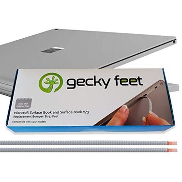 Gecky Feet Microsoft Surface Book Replacement Bumper Strip feet by Extra Grip Gray 135