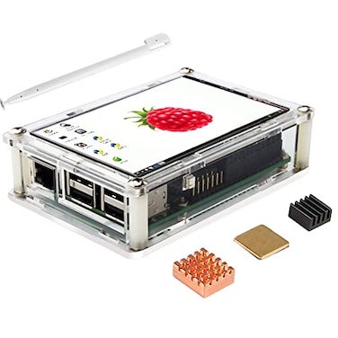 DORHEA for Raspberry Pi Display 35 inch TFT LCD Screen Kit 35 480x320 Resolution TFT Touch Screen Moudle with Protective Case Touch Pen Heatsinks for Raspberry Pi 4 3 BPi 3 B Pi 2 Pi Zero